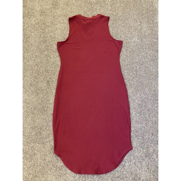 Rue 21 Women's Dress Size M Burgundy Sleeveless Pullover Stretch Knee Length NWT - Picture 6 of 12